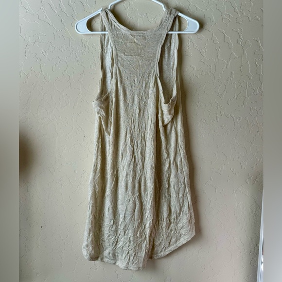 Free people golden sparkle textured tank top - Picture 3 of 5